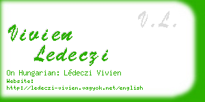 vivien ledeczi business card