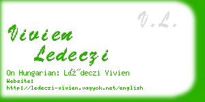 vivien ledeczi business card